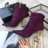 Saint Laurent YSL Booties Suede purple color YSL343332225 